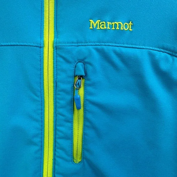 Marmot Womens Tempo Active‎ Jacket Blue Sea Waterproof Adventure Sz Medium EUC - Picture 14 of 16
